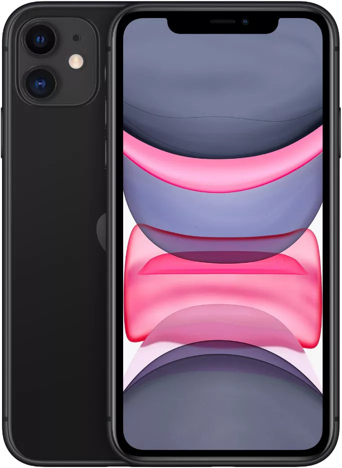 Смартфон Apple iPhone 11 128 ГБ, черный, Slimbox, Dual SIM (nano SIM+eSIM)